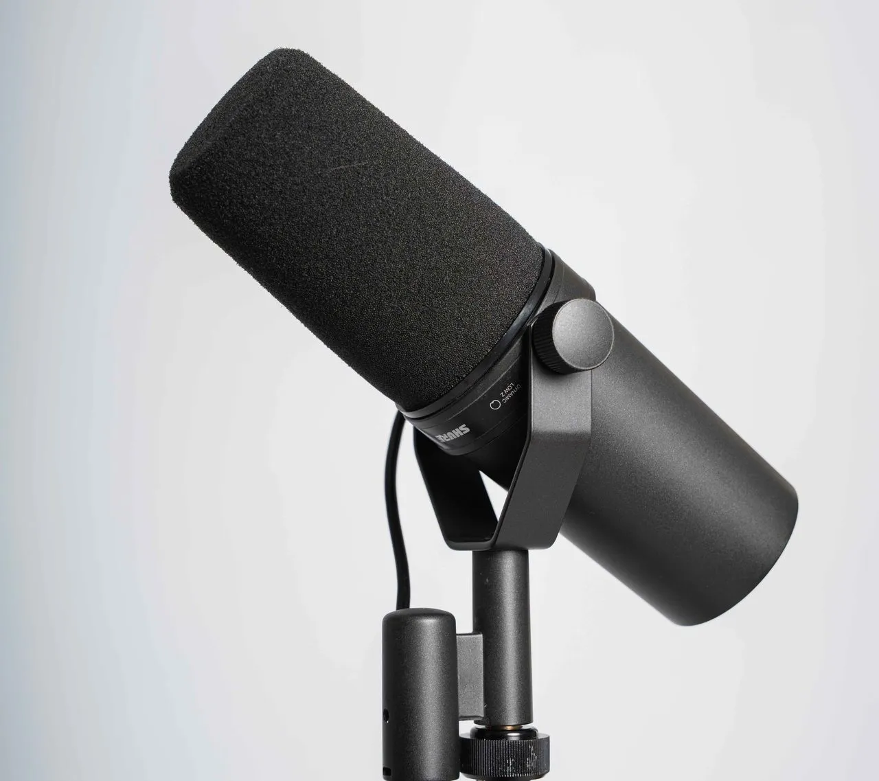 Shure SM7B Studiomikrofon aus unserem Setup für Podcastproduktion