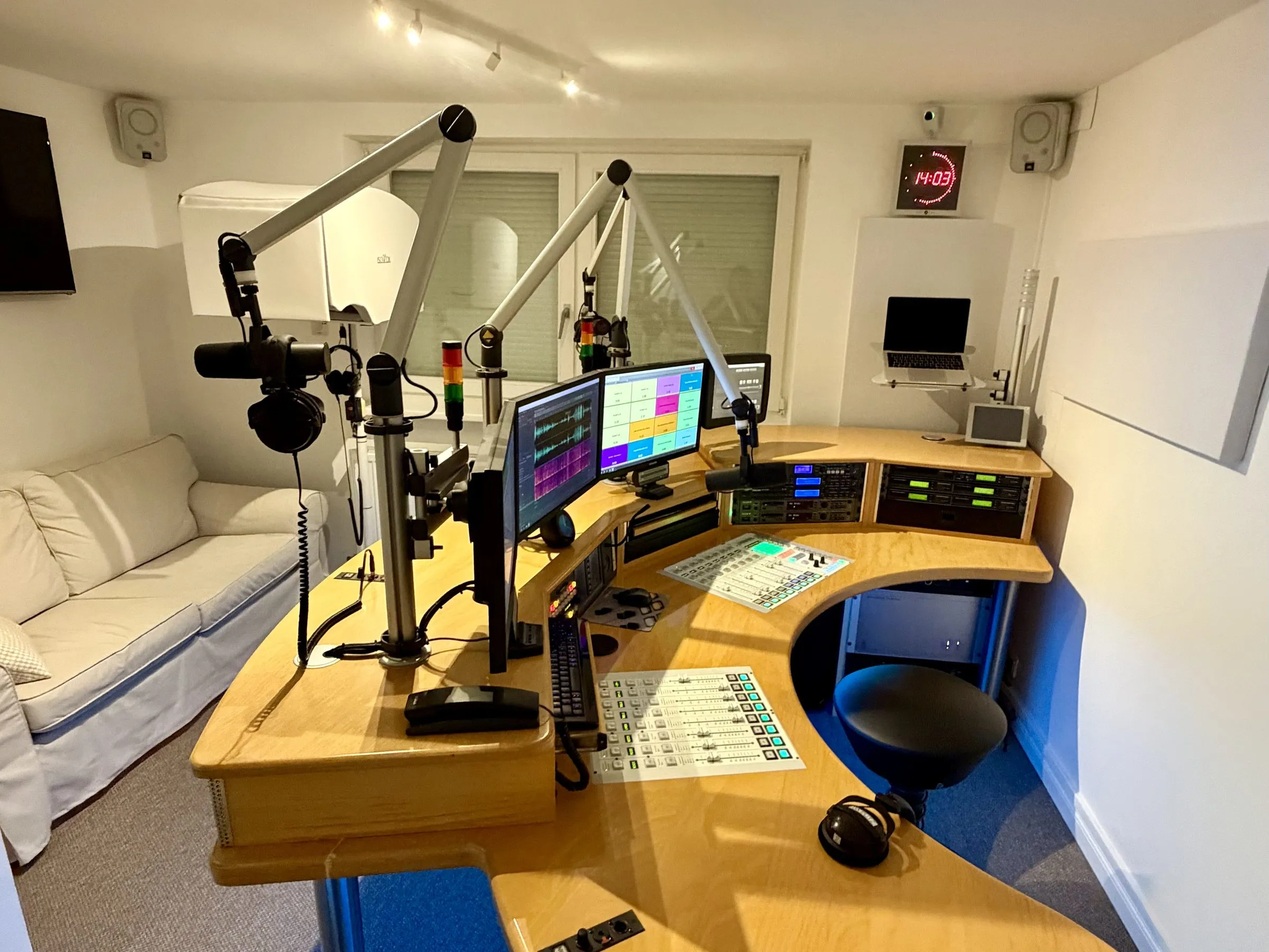 Blick in unser Podcaststudio in Hamburgs Westen